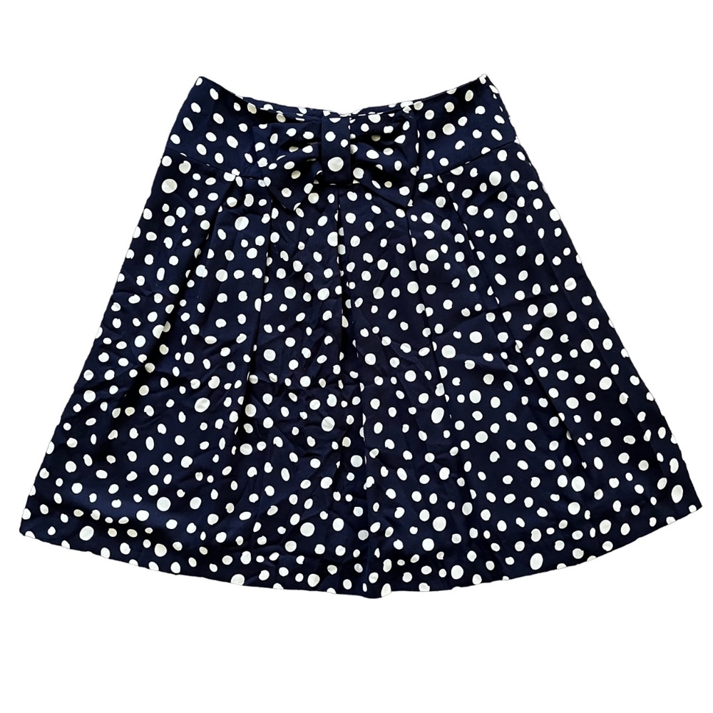Alex Marie Navy Polka Dot Skirt with Bow